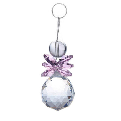 

Toponeto Suncatcher 30mm Crystal Ball Window Hanging Decoration Pink Ornament Rainbow