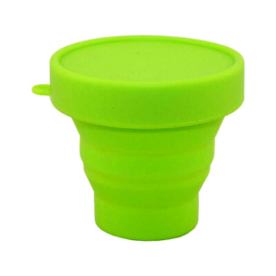 

Food Grade Portable Collapsible Folds Flat Silicone Travel Camping Mug Folding Fold-able Drinking Cup