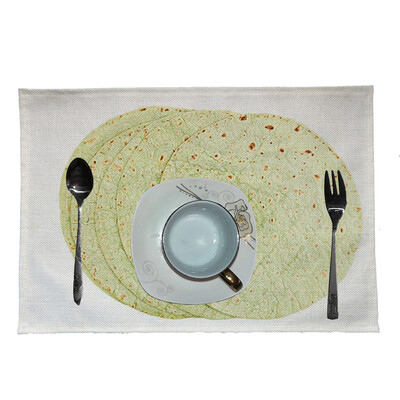 

Toponeto Creative Mexican Burrito Placemat Home Kitchen Restaurant Bar Placemat