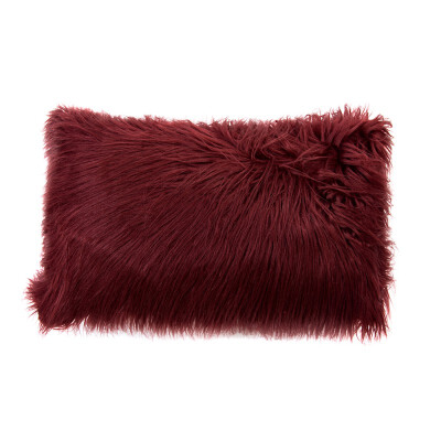 

Home Decorative Super Soft Plush Mongolian Faux Fur Throw Pillow Cover Simple&Noble