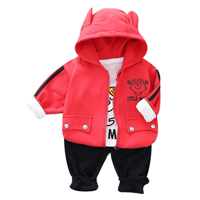

Autumn Baby Boy Girl Cute Long Sleeve Cartoon Print T-shirt Hoodie Sweatshirt Trousers Casual Outfits