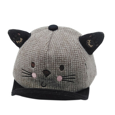 

New Kids Autumn Hat Baby Girl Boy Cute Soft Baseball Cap Breathable Cartoon Visors Hats