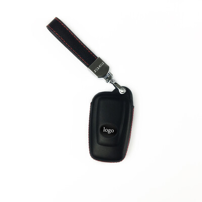 

For 18 Toyota Camry Hanging Rope Buckle Leather Key Bag Keyless Entry Remote Control Smart Key Case Cover