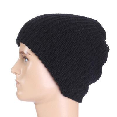 

Mens Winter Hat Warm Comfortable Soft Knitted Cap Casual Acrylic Slouchy Beanie Hat