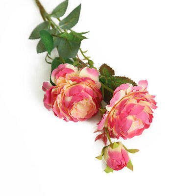

1 PCS Western Roses European Peony Artificial Flower Beautiful Rose Peony Small Bouquet Flowers Home Spring Party F