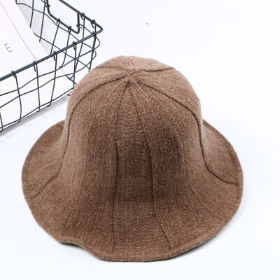 

South Koreas Japanese winter Joker knit hats mens&womens multicolor fishermans hats solid shade sunscreen hat thick hat
