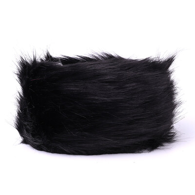 

Fashion Women Russian Faux Fur Hat Thick Winter Warm Ski Fluffy Headband Earwarmer Cossack Hats