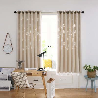 

Toponeto 1 PCS Letter Tulle Door Window Curtain Drape Panel Sheer Scarf Valances