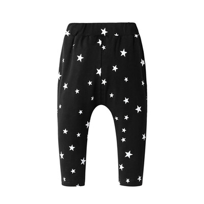 

High Quality Baby Girl Boy Autumn Winter Print Star Clothing Pant Hot Selling Kids Children Fashion Soft Cotton Long Harem Pants