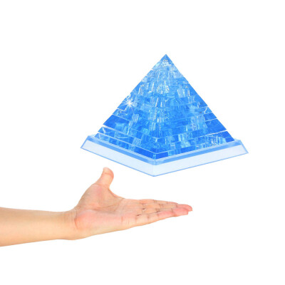 

Tailored 3D Crystal Puzzle Cute Pyramid Model DIY Gadget Blocks Building Toy Gift