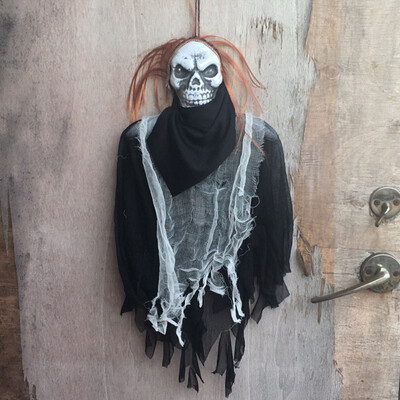 

New Hot Halloween Horror Electric Hanging Ghost Creepy Skeleton Bar Haunted House 5 Models Decoration Props