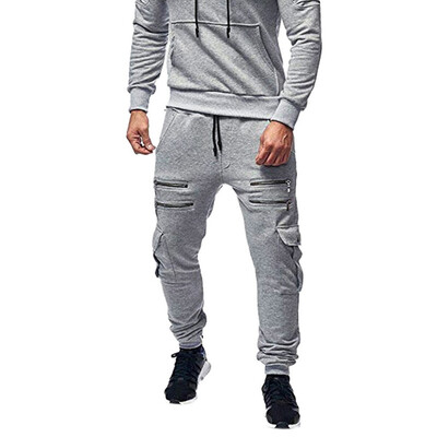

Gobestart Fashion Mens Casual Solid Loose Patchwork Color Sweatpant Trousers Jogger Pant