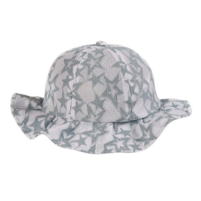 

Summer Kids Mesh Cap Baby boy Girl Star Print Beach Cap Toddler Breathable Bucket Sun Cap