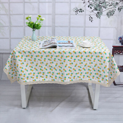 

Toponeto Table Cloth Plant Print High Quality Universal Tablecloth Decorative Linen Table
