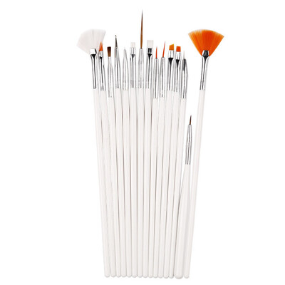 

Toponeto 15PC Nail Art Design Painting Dotting Detailing Pen Brushes Bundle Tool Kit Set