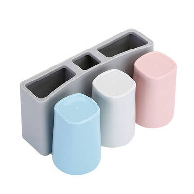 

Suction Wall Hanging Mouthwash Toothbrush Rack Set Bathroom Toothpaste Brushing Cup Holder