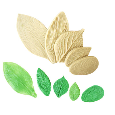 

5pcsSet Fondant Cake Decorating Tools Silicone 3D Mold Flower Making GumPaste Peony Rose Floral Petal Leaf Silicone Mold