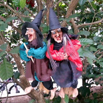 

2019 Halloween Household Hanging Decoration Voice-controlled Witch Ghost Little Hanging DIY Decorations