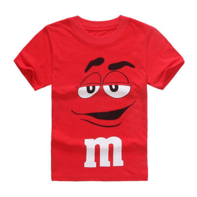 

RED Kids Baby Boys Cartoon  Print T-shirts Top Shirts age 2-7Y Summer