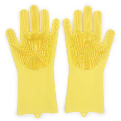 

NeillieN Silicone gloves dish washing gloves kitchen cleaning skid proof&heat insulation magic gloves Eco-Friendly gloves