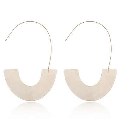 

Geometric Dangle Drop Hook Acrylic Ear Stud Earrings