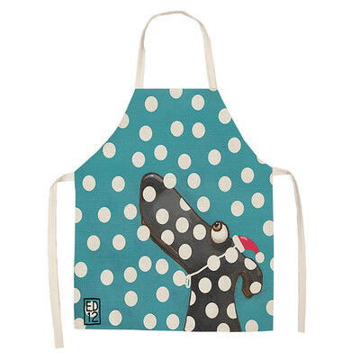 

Toponeto Christmas Decoration Cotton&Linen Apron Kitchen Aprons Dinner Party A