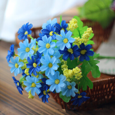 

Gobestart Artificial Silk Fake Flowers Small Daisy Wedding Bouquet Party Home Decor