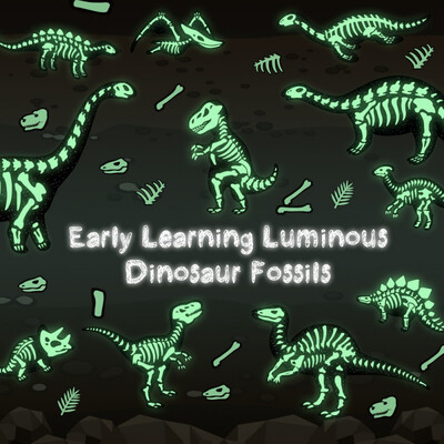 

Home Decor Sticker DIY Creative Cartoon Dinosaur Luminous Glowing Sticker Shining in the Darkness of Kindergarten Bedroom