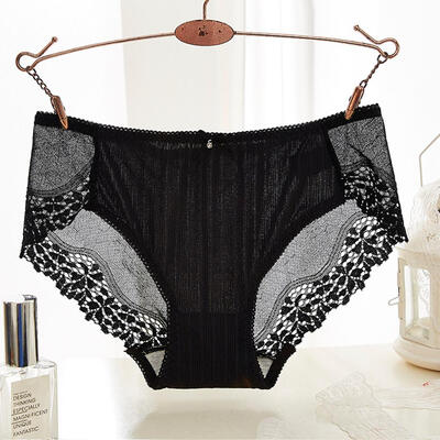 

Womens Panties Lace Seamless Transparent Mesh Low Waist Sexy Womens Briefs Fancy Lace Lingerie calcinha renda
