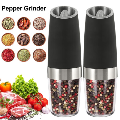 

2PCS Stainless Steel Manual Salt Pepper Spices Mill Grinder Portable Kitchen Mill Muller Grinding Tool