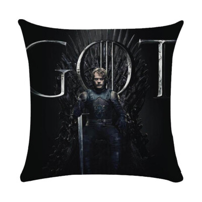 

18" Square Game of Thrones Cotton Linen Home Decorative Throw Pillow Case Cushion Cover 45cm45cm