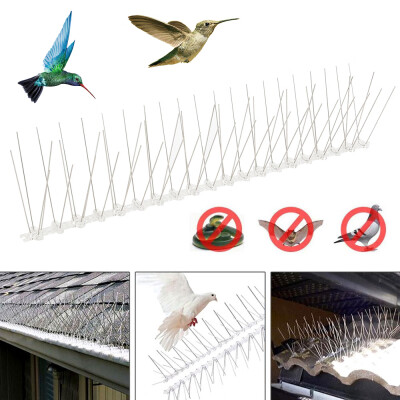 

10pcs 50cm Stainless Steel Bird Repellent Spikes Eco-friendly Anti Pigeon Bird Deterrent Tool For Pigeons Owl Small Birds Fence