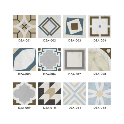 

Gobestart 12Pcs Decorative Tile Stickers Simulation Tile Stickers Fashion Tile Stickers