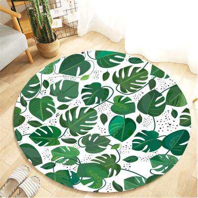 

Toponeto Tropical Plant Leaves Comfortable Living Room Childrens Room Carpet 40cm