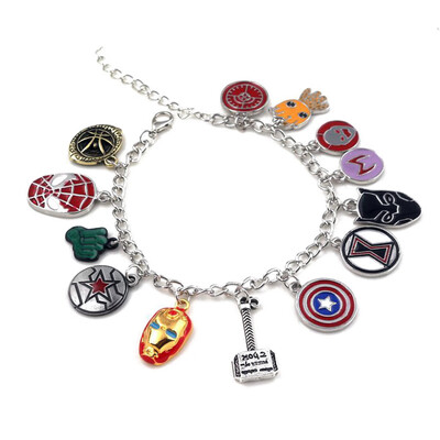

Athena Marvel Comics The Avengers MetalEnamel Charm Bracelet