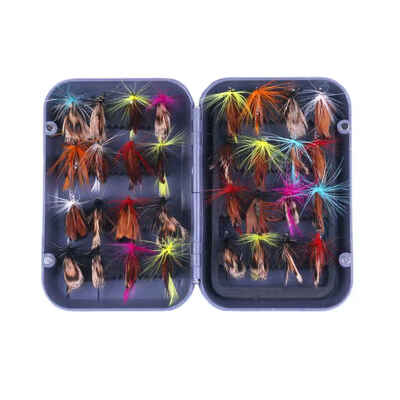 

32Pcs Insect Fishing Lure Artificial Fly Butterfly Colorful Fishing Bait Fly Fishing Single Hooks Tackle Fishooks