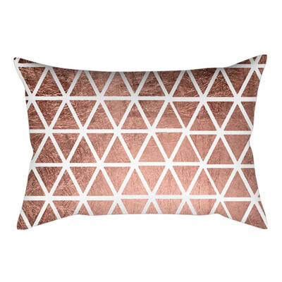 

Rose Gold Pillowcase Powder Peach Skin Long Shape Pillow Cover Home Garden Home Textile