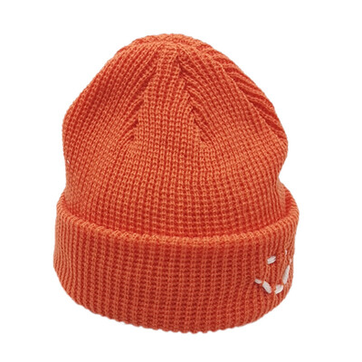 

Newborn Boys Girls Caps Cute Autumn Winter Warm Kids Baby Solid Printing Hats Wool Hemming Caps