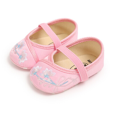 

Autumn Baby Girl 0-18M Toddler shoes Anti-Slip Casual Walking Shoes Floral Embroidery Design Sneakersborn baby Walkers Shoes