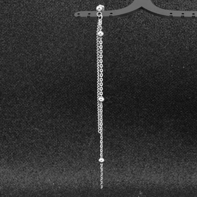 

Paragraph Single Long Chain Ear Ring Ear Clip Simple Fashion Unisex Ear Chains Hot Gifts just 1 not 1 pair