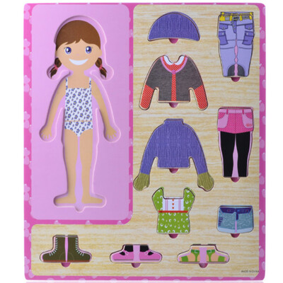 

YIWULAChildren Magnetic Suction Puzzle DIY Cross Dressing Kid Educational Toy Gift