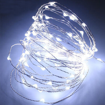 

Gobestart 100 LED Battery Powered Wire Fairy String Light Christmas Waterproof