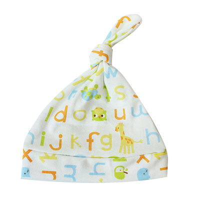 

1pcs Baby Hats cotton Knotted Cartoon Printed Hats&Caps For 0-24 Months Newborn Baby Accessories