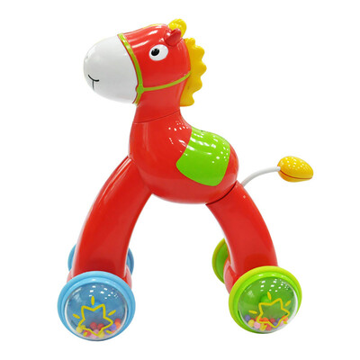 

Tailored Fashion Kids Pony And Deer Push Forward Toy Car Educational Toy Gift