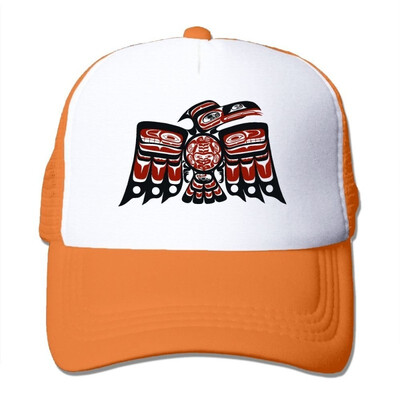 

SHINENGST Haida Thunderbird Mesh Trucker CapsHats Adjustable for Unisex Black