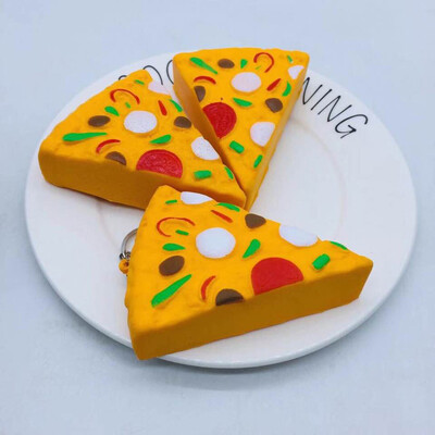 

〖Follure〗8cm Mini Yummy Pizza Slow Rising Cream Scented Charm Stress Reliever Toy