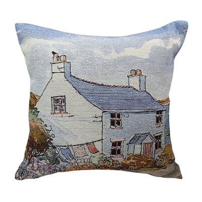 

Mediterranean Style Marine Life Home Pillow Cover Cotton Linen Bed Pillowcase Square Cushion Cotton And Linen Materials