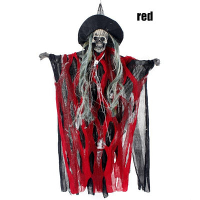 

Halloween Hanging Ghost Electric Red Light Eyes Party Home Decoration Horrid Scare SceneToys Supplies
