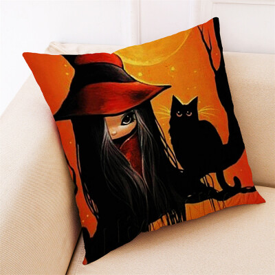 

〖Follure〗Home Decor Cushion Cover Happy Halloween Throw Pillowcase Pillow Covers