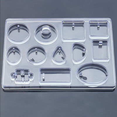 

DIY Necklace Mold Water Drop Square Ellipse Shape Pendant Maker Silicone DIY Jewelry Tray Accessories